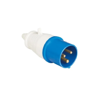 PLUG INDUSTRIAL PIWD-16P3H6E57 16A 3 Polos 6h 200-250 Vca/cc