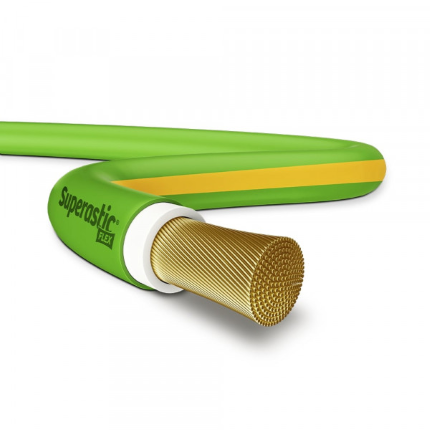 CABO FLEXIVEL 1,0MM VERDE/AMARELO SUPERASTIC 750V 200M - PRYSMIAN